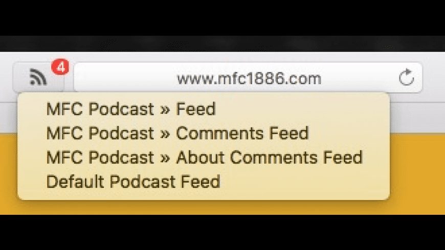 RSS Menu Extension for Safari for Mac - review, screenshots